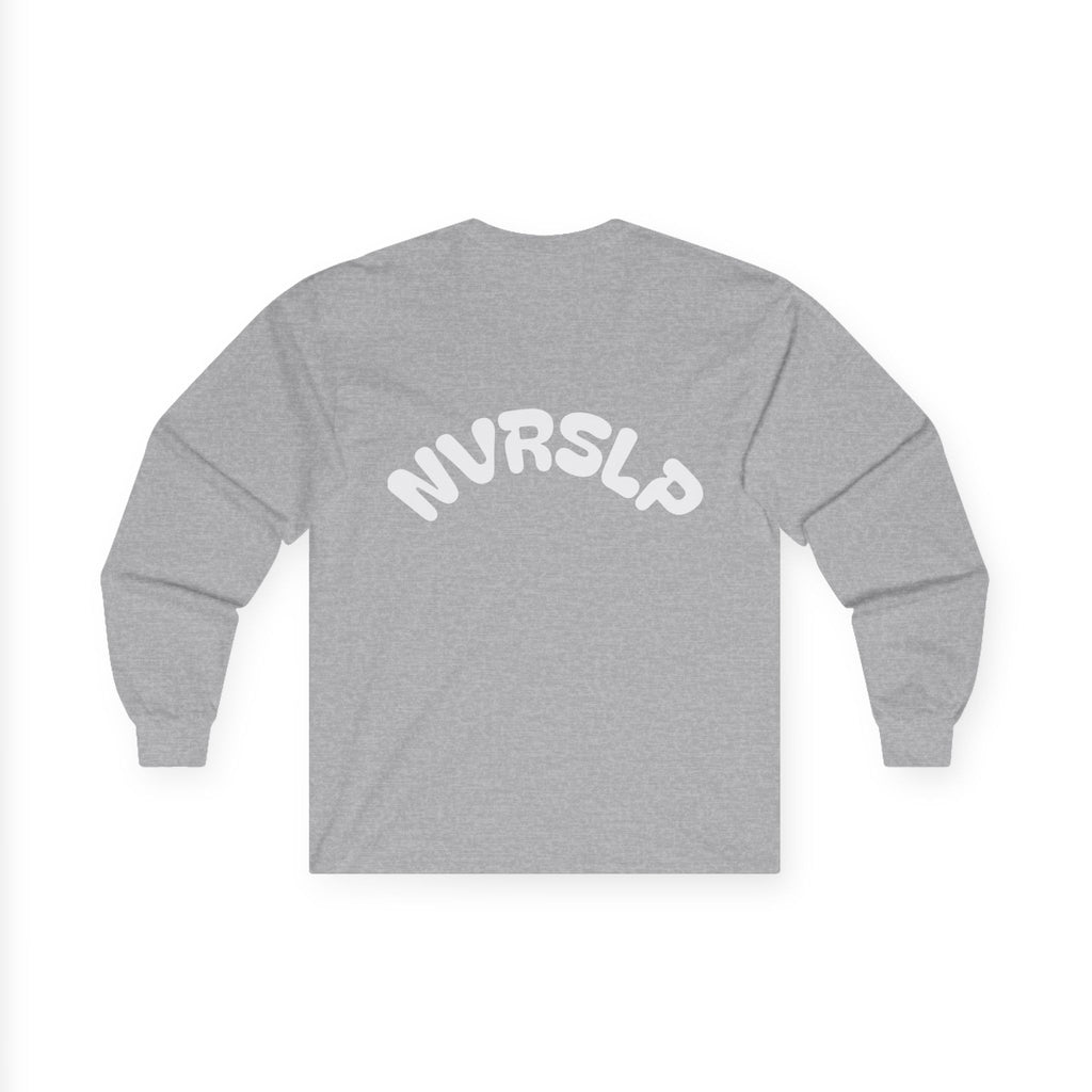 NVRSLP Long Sleeve Tee — Minimalist Black Graphic Shirt