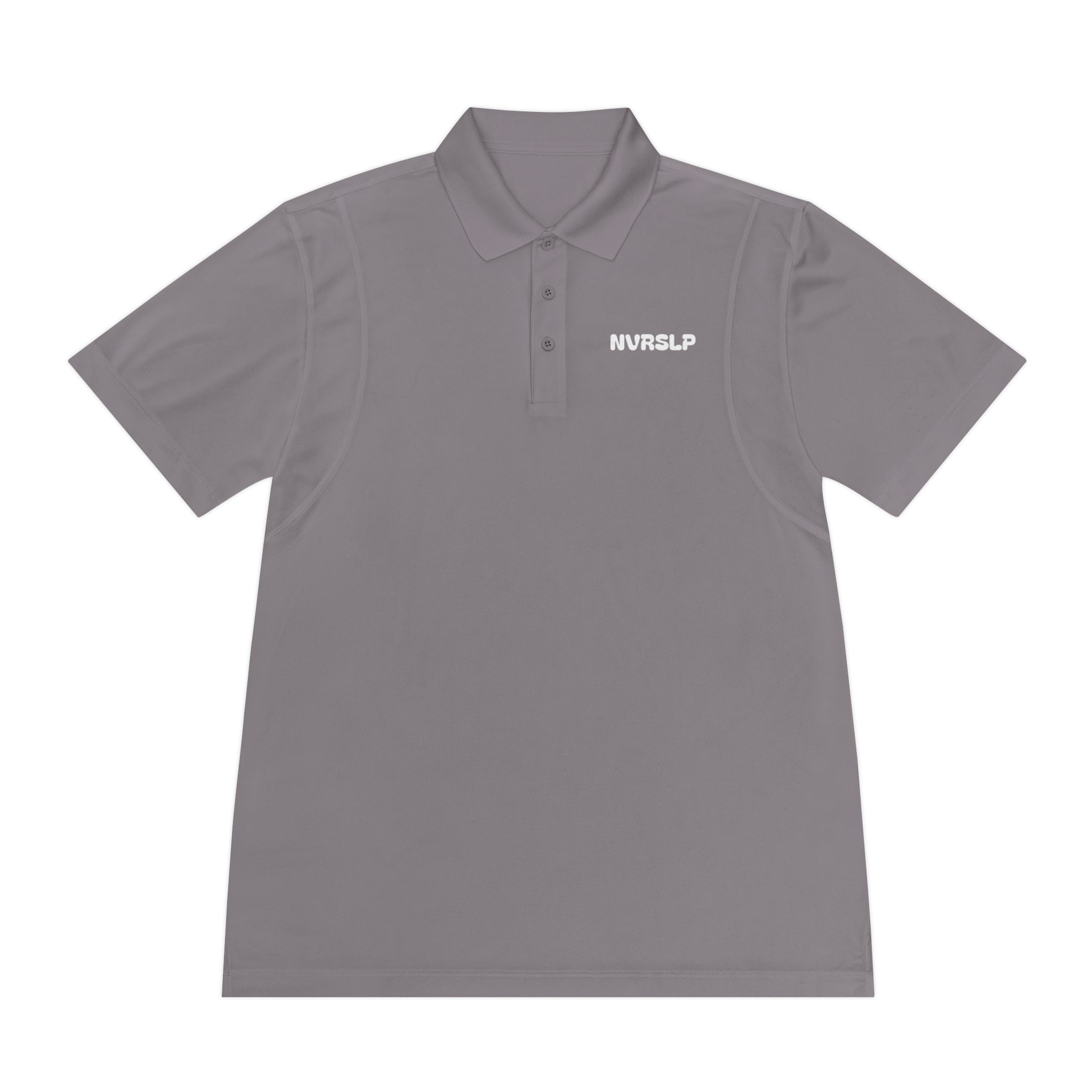Men's Sport Polo — Minimal 'NWRSLO' Embroidered Athletic Golf Shirt