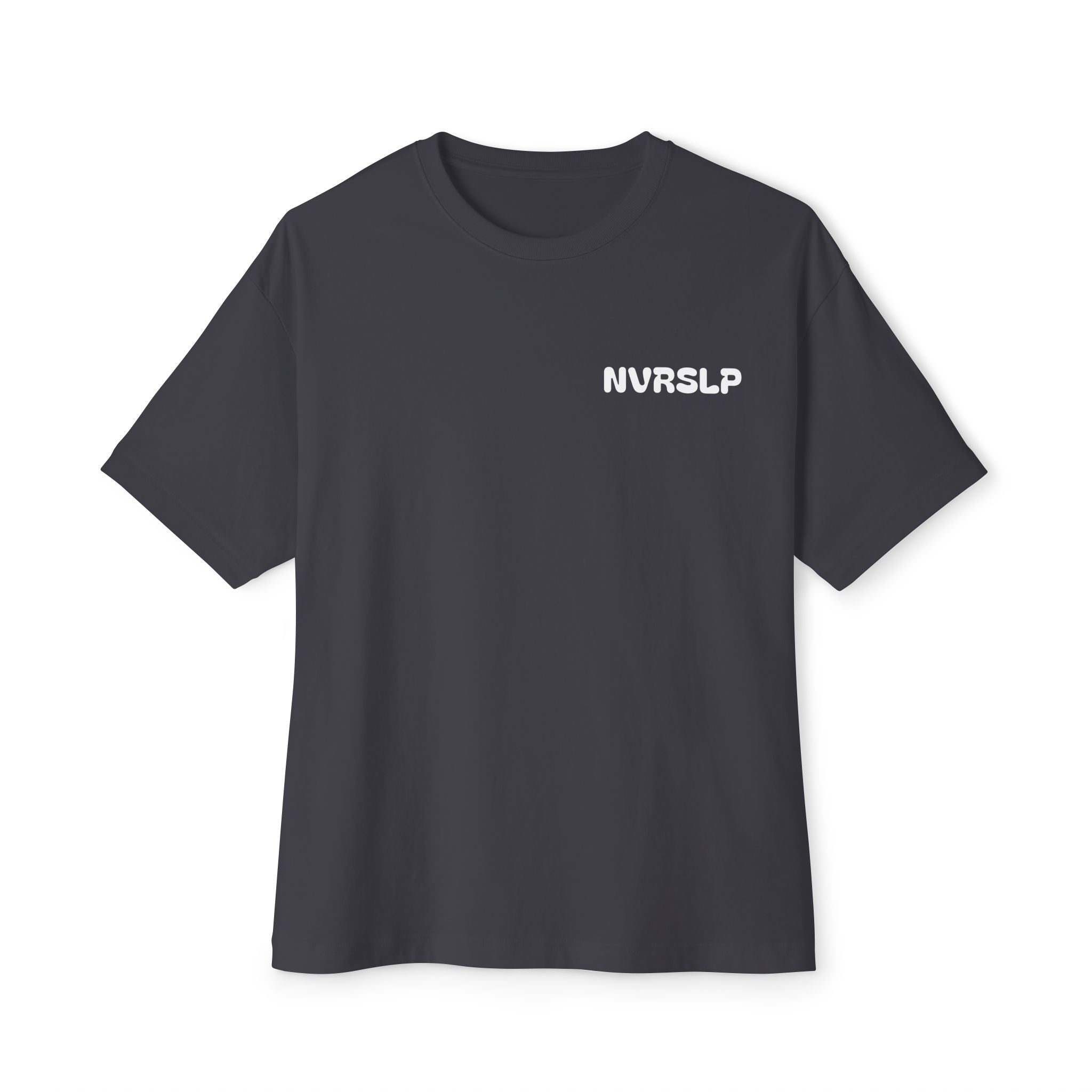 NVRSLP Oversized Boxy Tee — Minimalist Streetwear Graphic T-Shirt