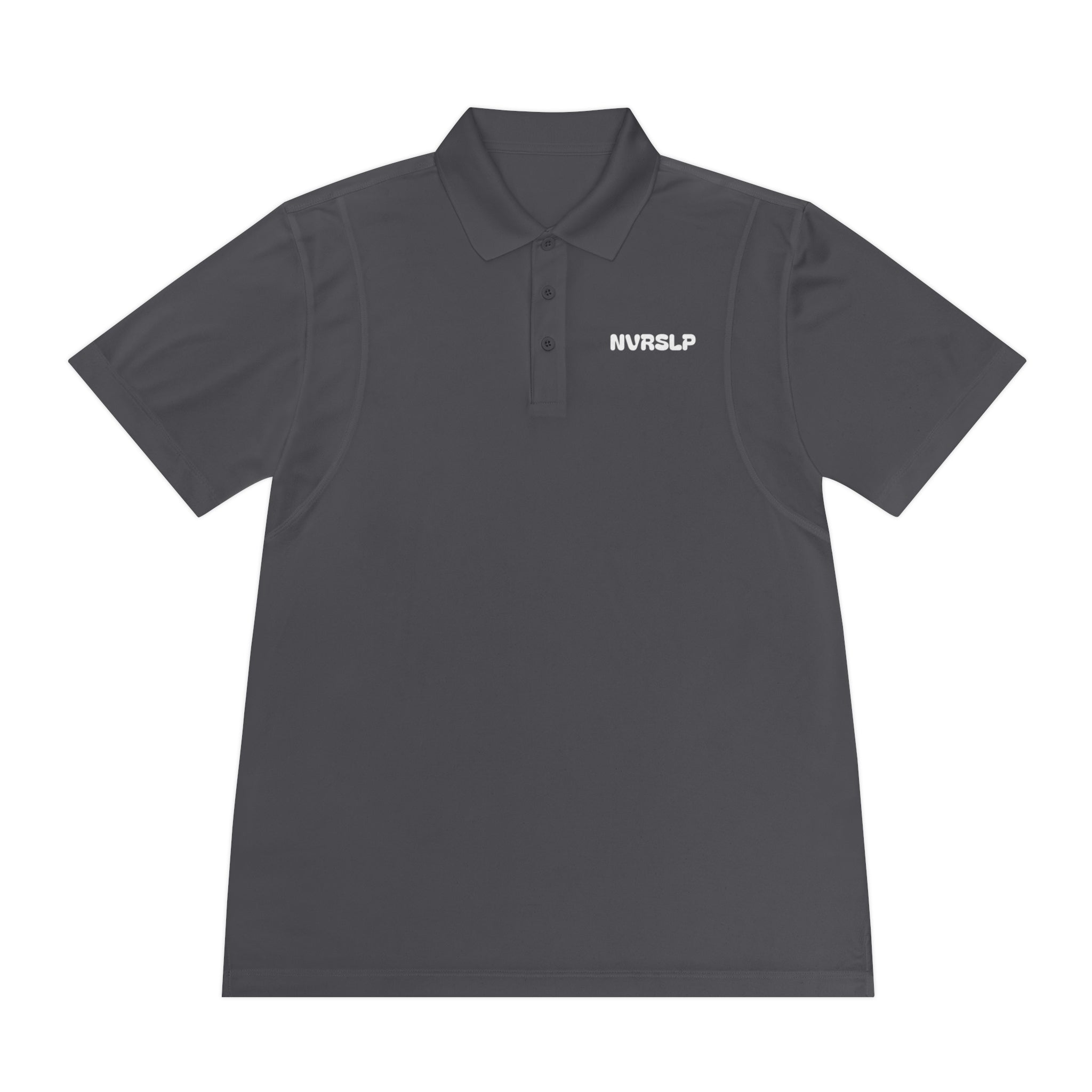 Men's Sport Polo — Minimal 'NWRSLO' Embroidered Athletic Golf Shirt