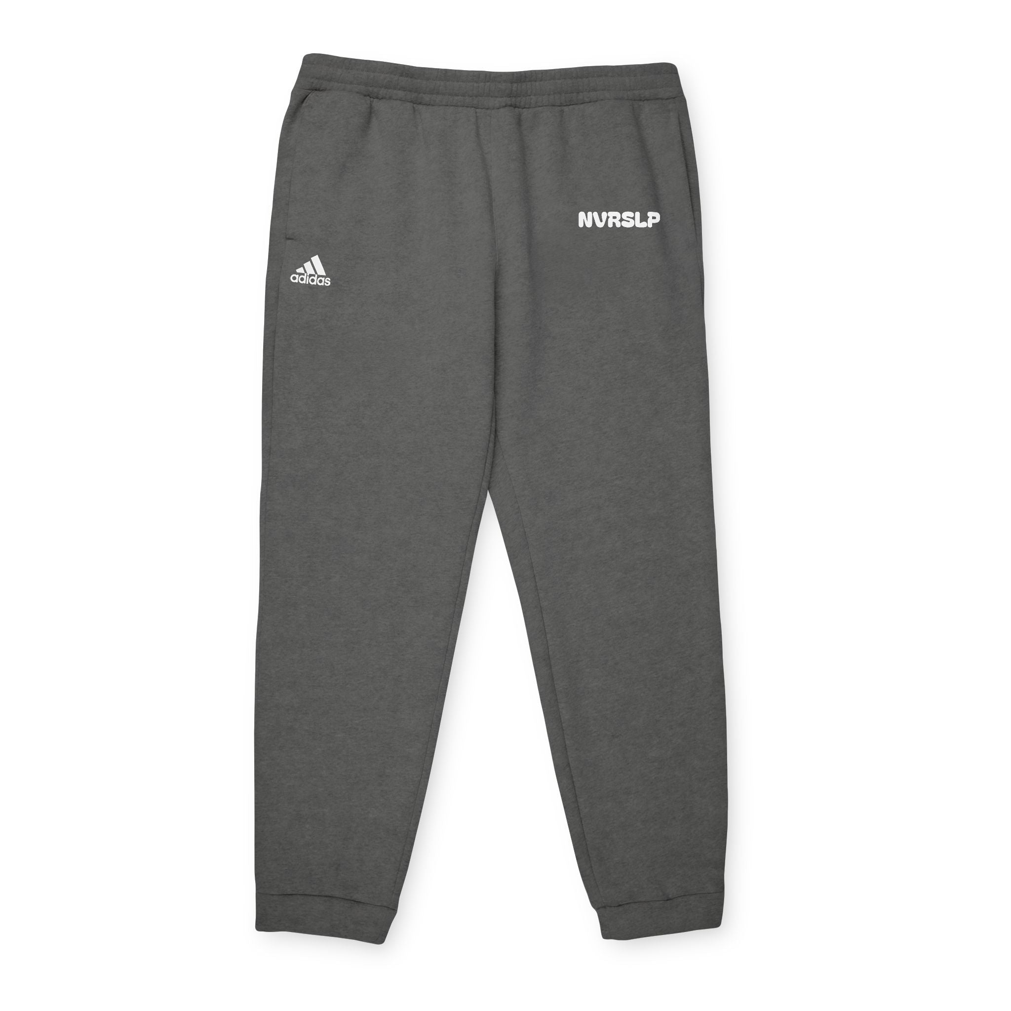 Adidas Fleece Joggers — Charcoal Cozy Athletic Sweatpants