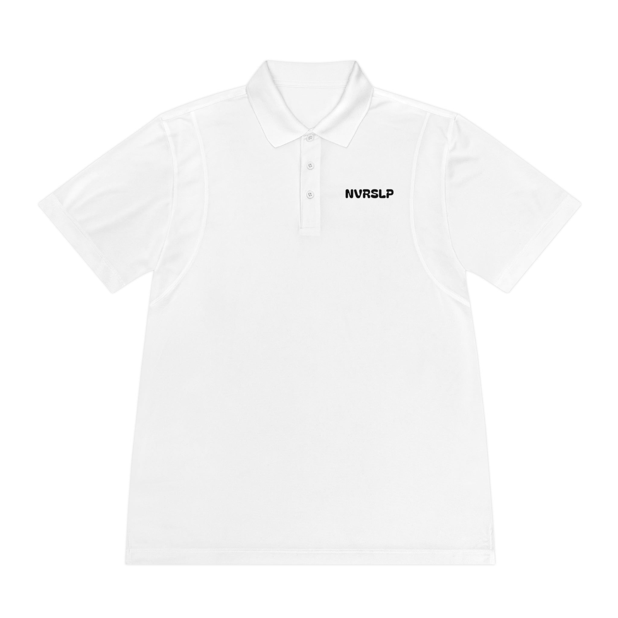 Men's Sport Polo — Minimal 'NWRSLO' Embroidered Athletic Golf Shirt
