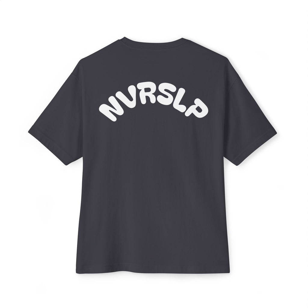 NVRSLP Oversized Boxy Tee — Minimalist Streetwear Graphic T-Shirt