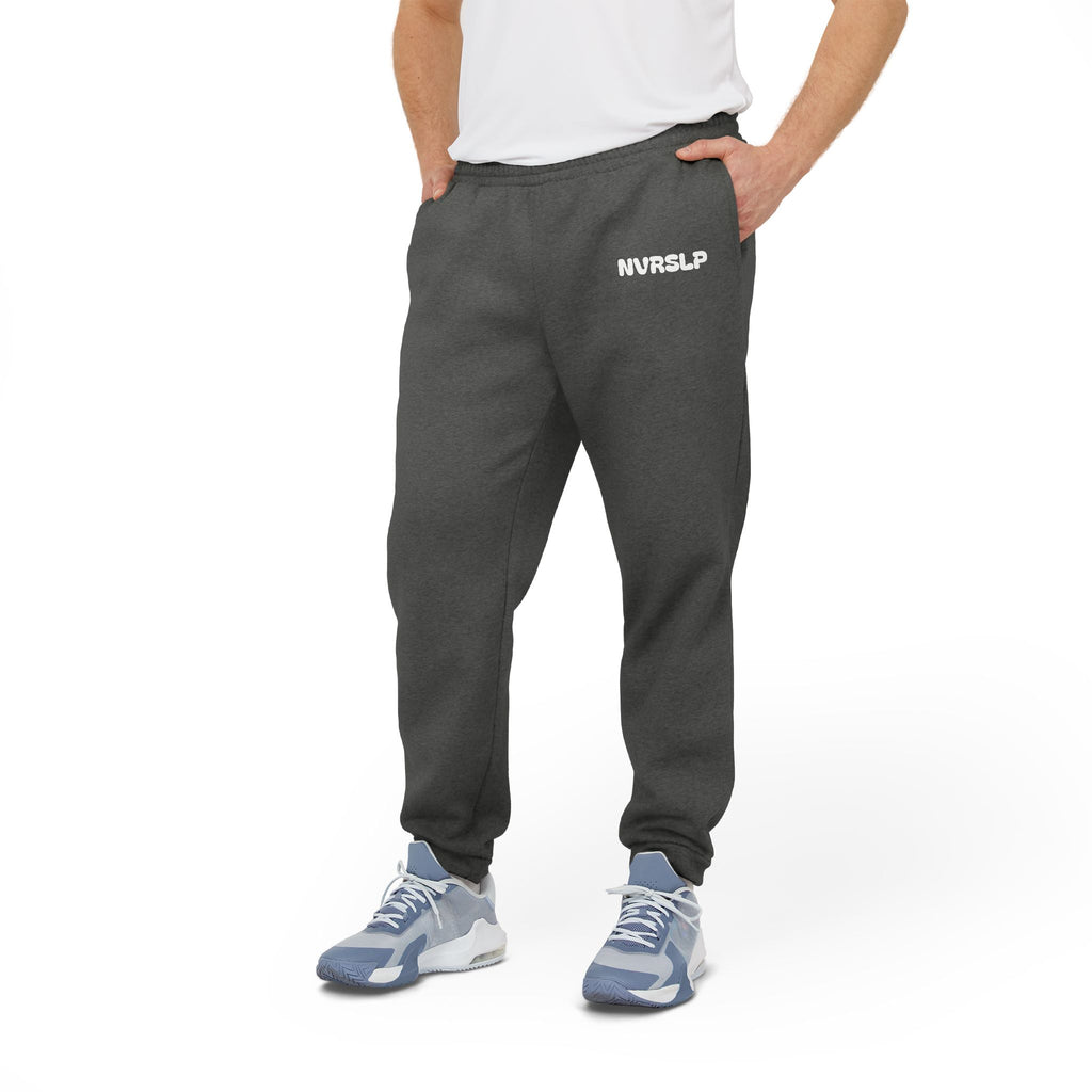 Adidas Fleece Joggers — Charcoal Cozy Athletic Sweatpants