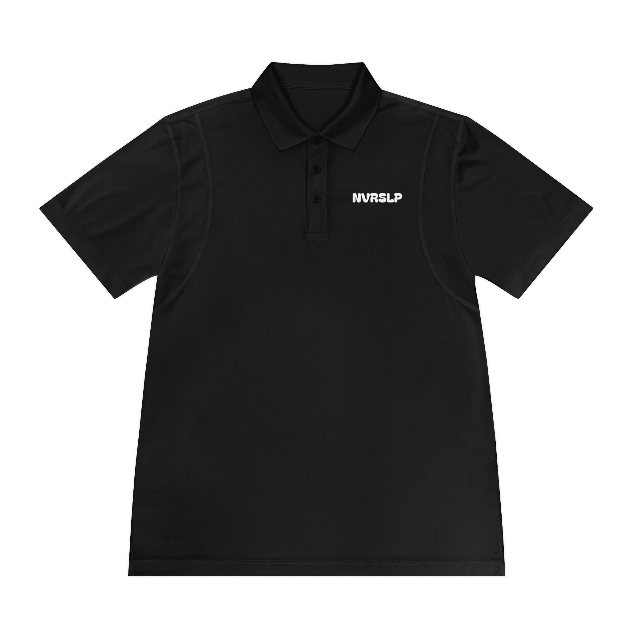 Men's Sport Polo — Minimal 'NWRSLO' Embroidered Athletic Golf Shirt