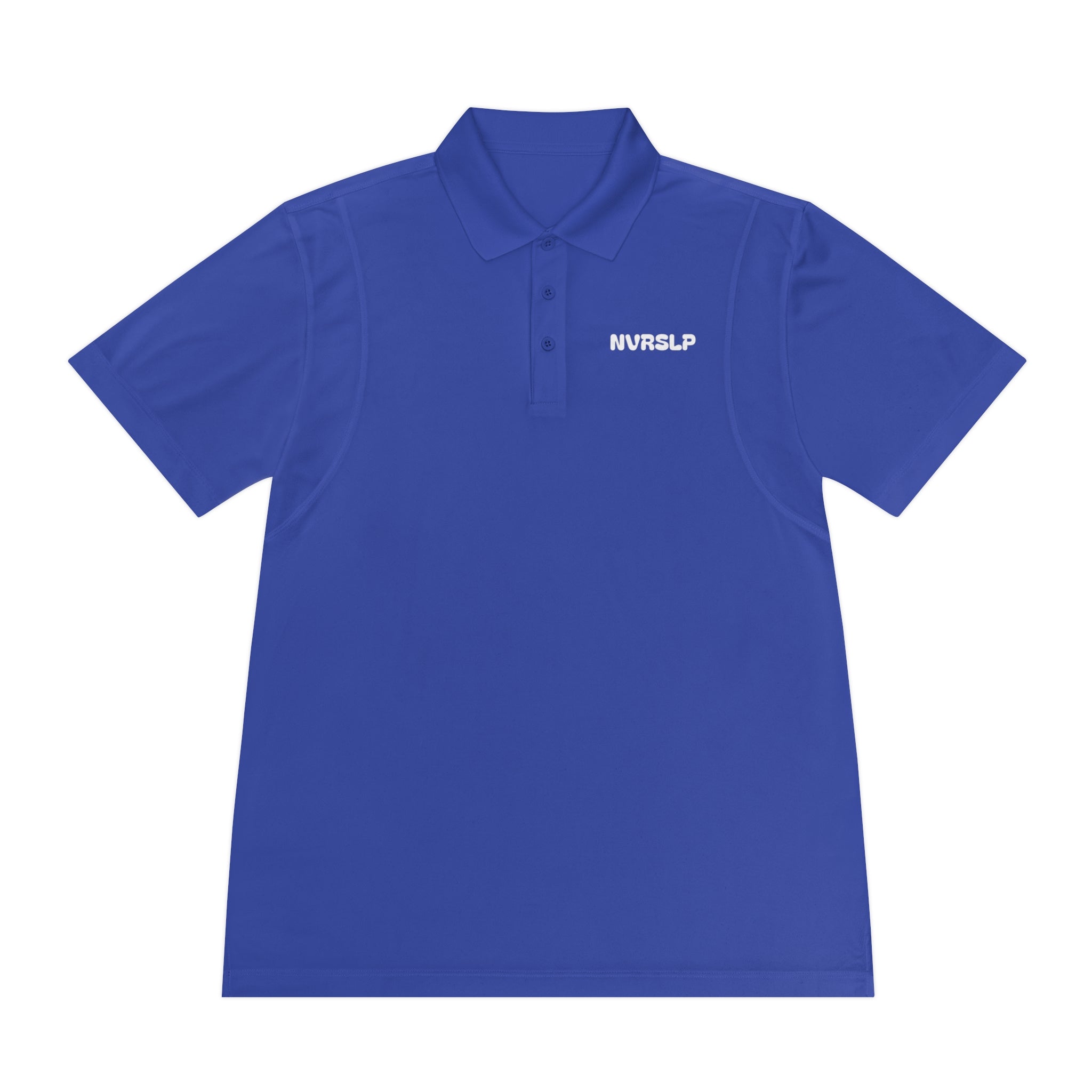 Men's Sport Polo — Minimal 'NWRSLO' Embroidered Athletic Golf Shirt