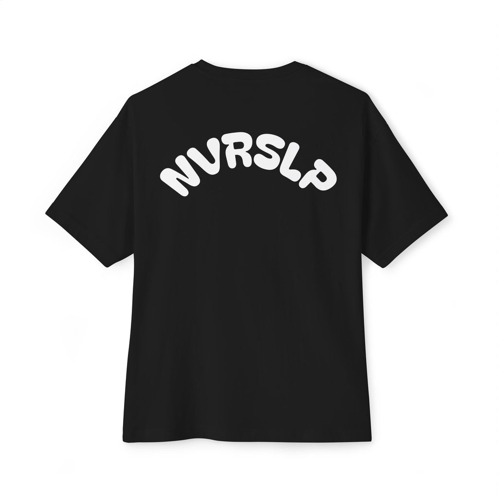 NVRSLP Oversized Boxy Tee — Minimalist Streetwear Graphic T-Shirt